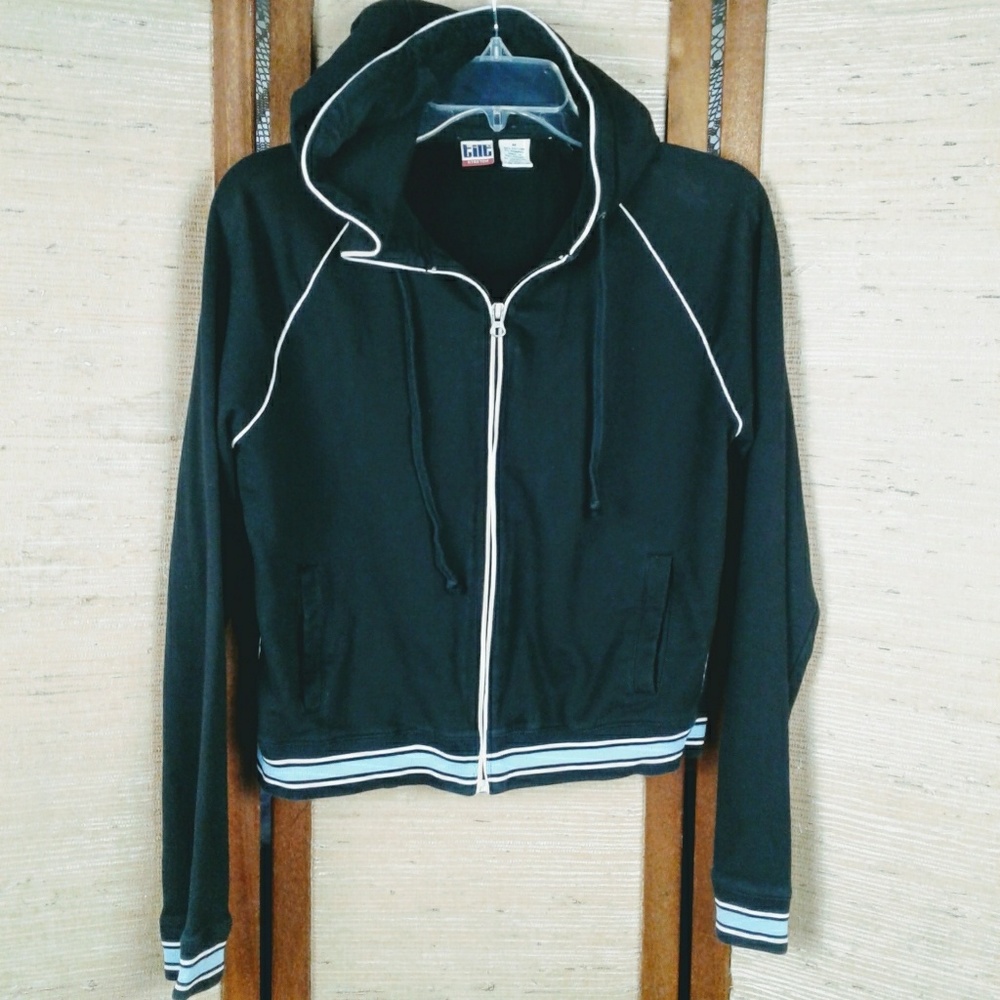 Tilt track jacket hoodie black M